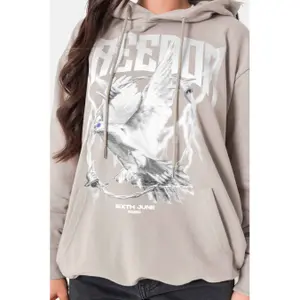 Sweatshirt com capuz estampado freedom mulher Sixth June image-3