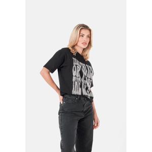 Women's rhinestone text t-shirt Sixth June image-3