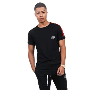 T-shirt com faixas bicoloradas Sixth June image-1