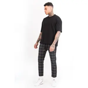 Pantalone a righe tartan Sixth June image-1