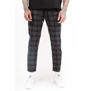 Pantalone a righe tartan Sixth June image-2