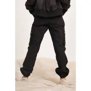 Pantaloni cargo a gamba larga da donna Sixth June image-5