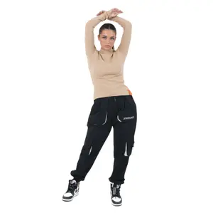T-shirt con collet e maniche lunghe donna Sixth June image-0