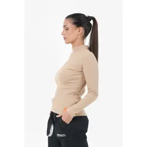 T-shirt con collet e maniche lunghe donna Sixth June image-3