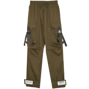 Pantaloni cargo con bretelle Sixth June image-0