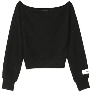 Felpa con collo ampio donna Sixth June image-0