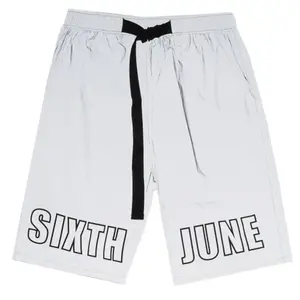 Short riflettente con logo Sixth June image-0