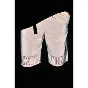Short riflettente con logo Sixth June image-5