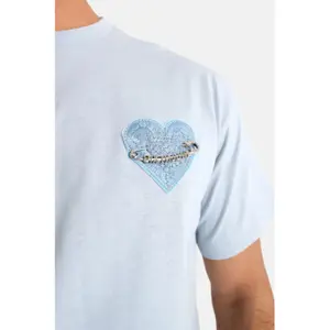 T-shirt con cuore ricamato Sixth June image-4