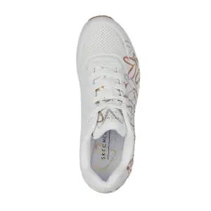 Sneaker mit ikonischem Design uno metallic love Damen Skechers image-3