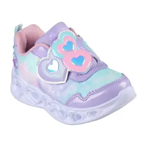 Baby girl Trainers Skechers Heart Lights image-1