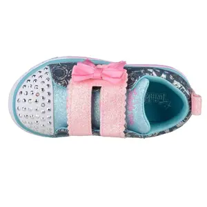 Baby meisjes sportschoenen Skechers Sparkle Litelil Heartsland image-1