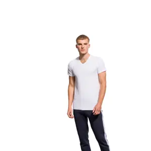 V-neck T-shirt Skinni Fit Feel Good image-1