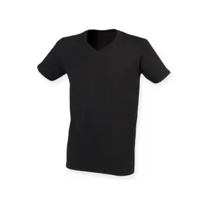Camiseta con cuello de pico Skinni Fit V Feel Good image-0