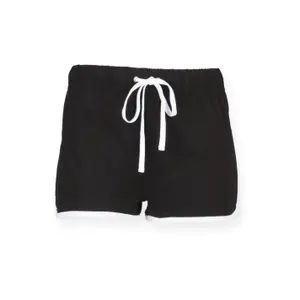 sk069-black-white-shorts-fur-damen-skinni-fit-schwarz-weiss