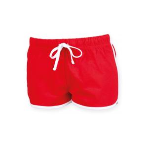 sk069-red-white-damesshort-skinni-fit-retro-rood-wit