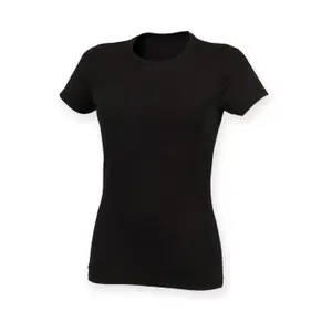 T-shirt med rund hals til kvinder Skinni Fit Feel Good