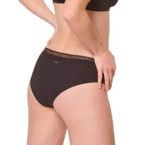 Alacsony derekú női bélésnadrág Sloggi Go Ribbed (x2) image-3