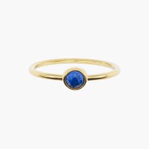 Lapis Lazuli stone ring gold-plated for women Sloya Gemia image-2