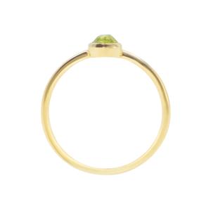 Gold-plated peridot stone ring for women Sloya Gemia image-1