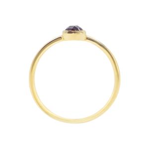 Gold-plated women's amethyst stone ring Sloya Gemia image-1