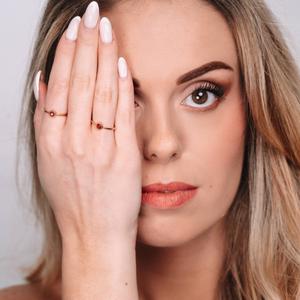 Gold-plated stone ring for women Sloya Gemia image-3