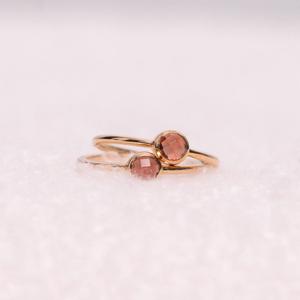 Gold-plated stone ring for women Sloya Gemia image-2