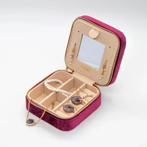 Juwelenbox van velours voor vrouwen Sloya image-2