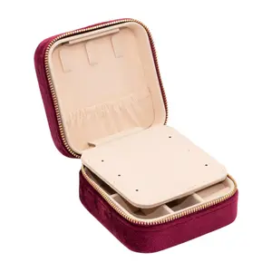 Juwelenbox van velours voor vrouwen Sloya image-1