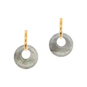 Labradorite stone earrings for women Sloya Blima image-0