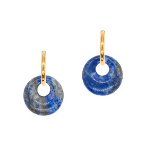 Lapis lazuli stone earrings for women Sloya Blima image-0