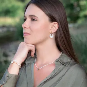 Orecchini in pietra giada donna Sloya Blima image-3