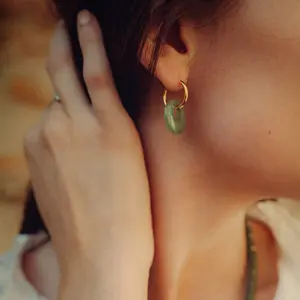 Pendientes de piedras de Aventurina para mujer Sloya Blima image-1