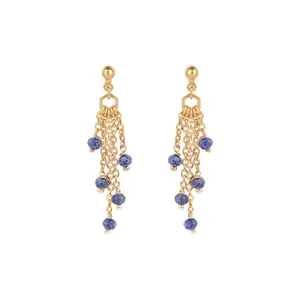 Lapis lazuli stone earrings for women Sloya Elyssa image-0