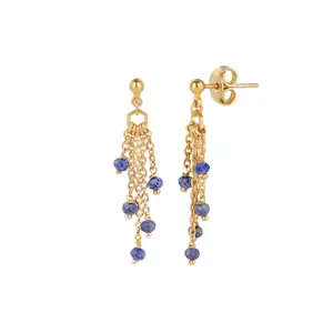 Lapis lazuli stone earrings for women Sloya Elyssa image-1