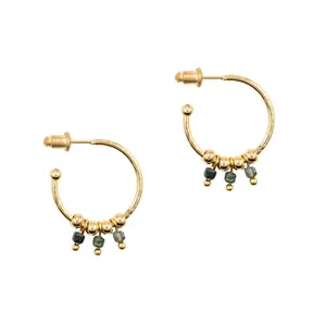 Moss Agate earrings for women Sloya Karia image-0