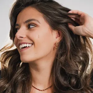 Collier, Armband und Ohrringe aus Granat für Frauen Sloya Karia image-3