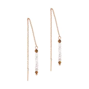 Pendientes colgantes de piedras de luna mujer Sloya Lumia image-0