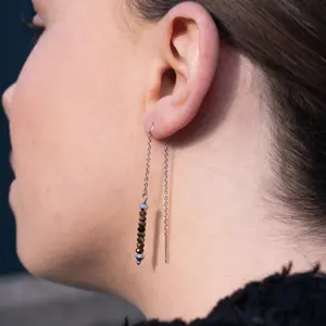 Halskette, Armband und Ohrringe aus Tigerauge für Frauen Sloya Lumia image-5