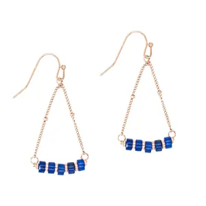 Boucles d'oreilles en pierres Lapis-lazuli femme Sloya Piana image-0