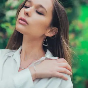 Amazonite stone earrings for women Sloya Piana image-2