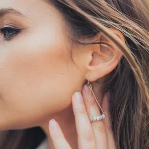 Amazonite stone earrings for women Sloya Piana image-3