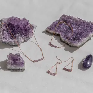 Pulseira de pedras de Ametista para mulher Sloya Piana image-3