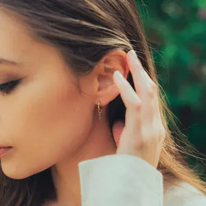 Spectrolite hoop earrings for women Sloya Serena image-1