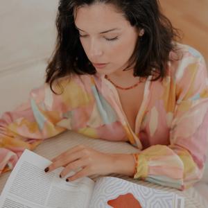 Collana, bracciale e orecchini in pietra corniola donna Sloya Serena image-1