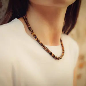Tiger Eye Stone Necklace for Women Sloya Blima image-1