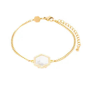 Bransoletka z kamieni Howlite dla kobiet Sloya Hexalia image-0