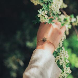 Halsband och armband i labradorit för kvinnor Sloya Hexalia image-6