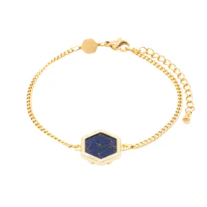 Lapis lazuli stone bracelet for women Sloya Hexalia image-0