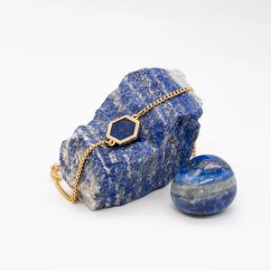 Lapis lazuli stone bracelet for women Sloya Hexalia image-2